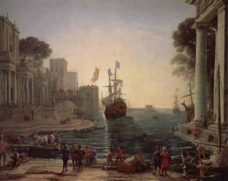Claude Lorrain Ulysses Kerry race will be the return of her father Dubois China oil painting art